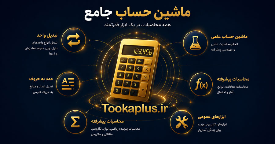 دستیار جامع تبدیلات و محاسبات | ابزار آنلاین حرفه‌ای ریاضی و مهندسی