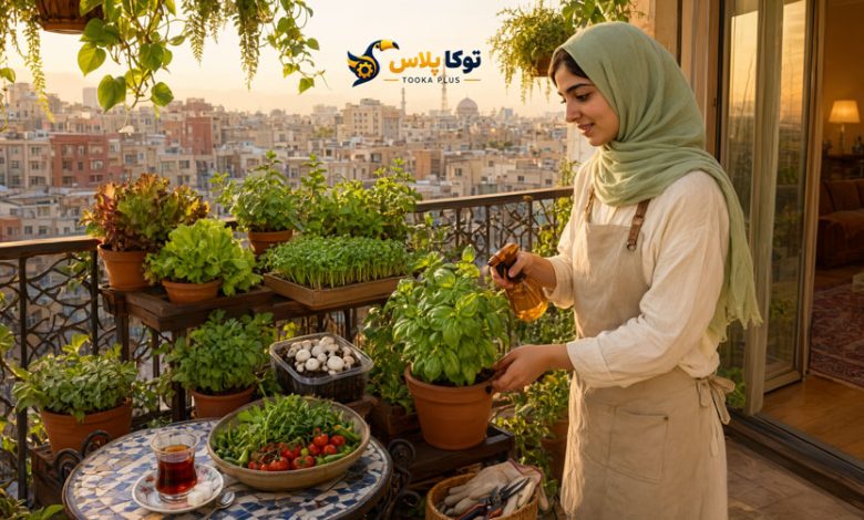 بهترین روشهای پرورش سبزیجات، قارچ و میکروگرین در آپارتمان (راهنمای جامع)